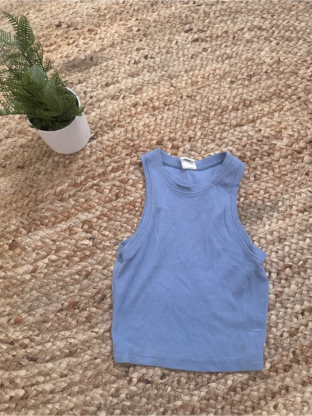 PERIWINKLE CROP TANK